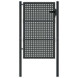 Vidaxl tuinpoort antraciet 100x125 cm staal