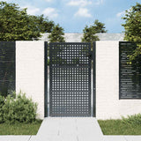 Vidaxl tuinpoort antraciet 100x125 cm staal