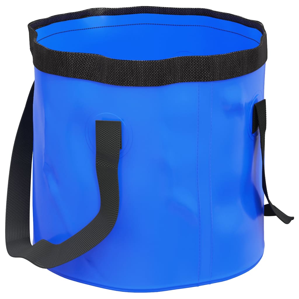 Vidaxl emmers 2 st inklapbaar 20 l pvc blauw