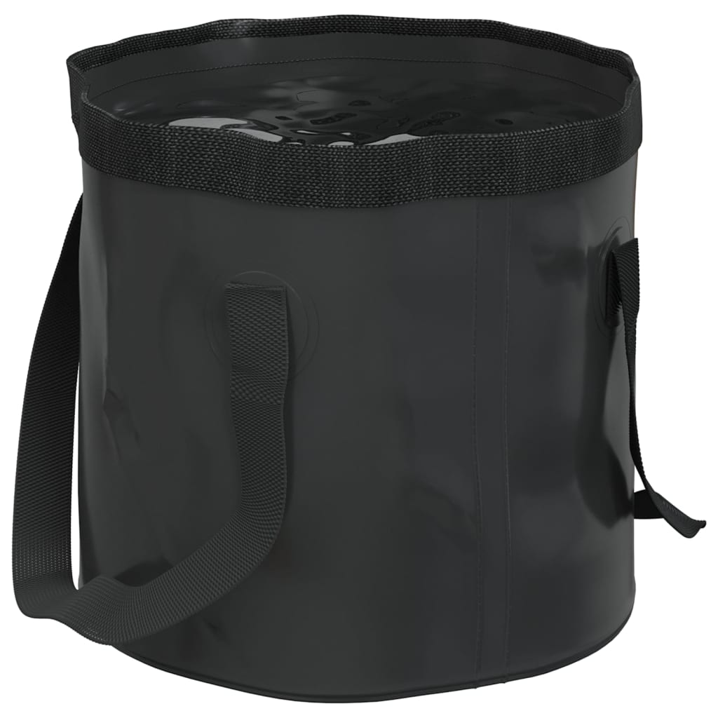 Vidaxl emmers 2 st inklapbaar 30 l pvc zwart