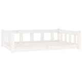 Vidaxl hondenmand 105,5x75,5x28 cm massief grenenhout wit