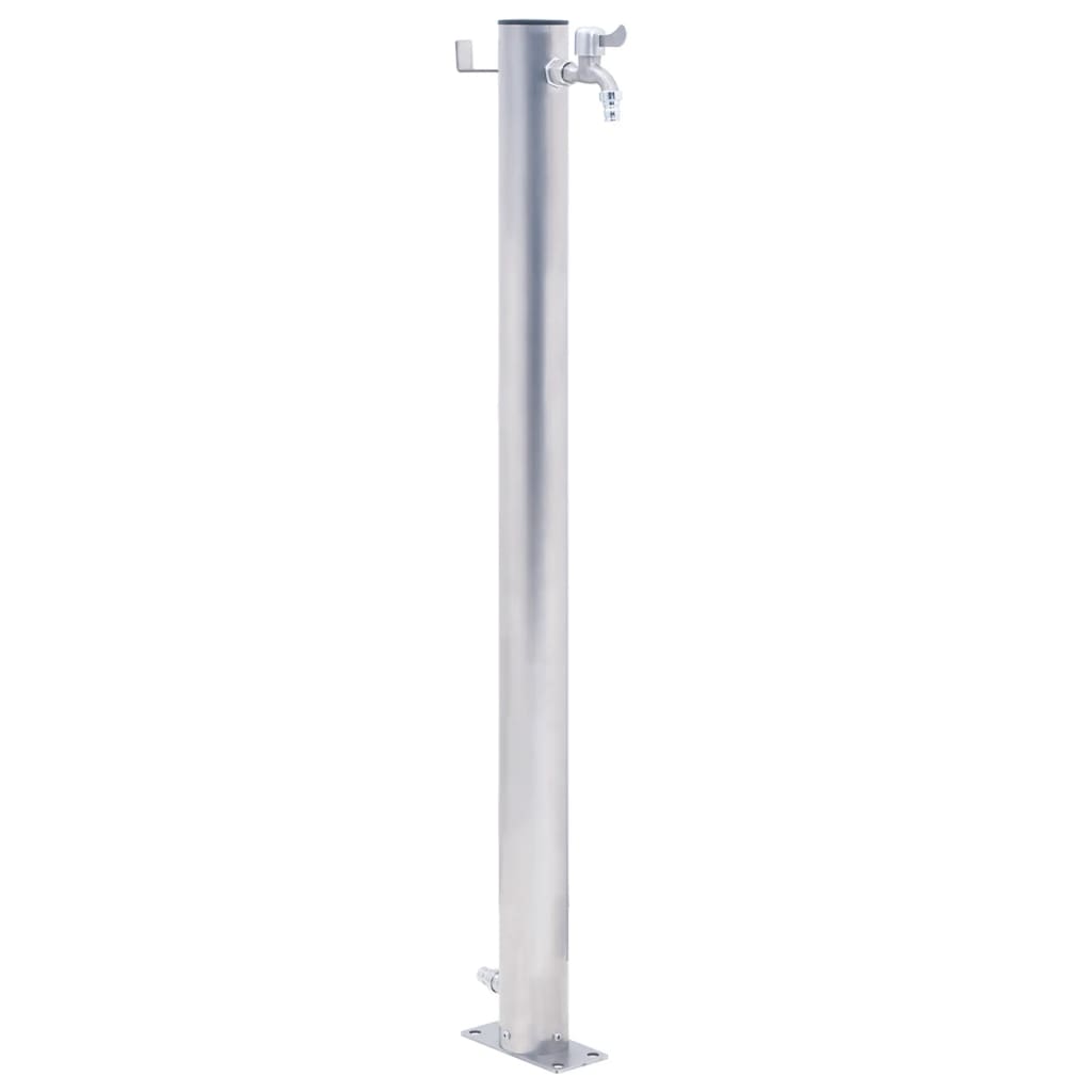 VidaXL Waterzuil rond 60 cm roestvrij staal