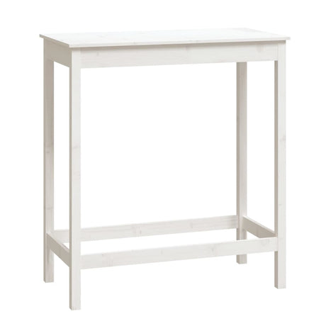 Vidaxl bartafel 100x50x110 cm massief grenenhout wit
