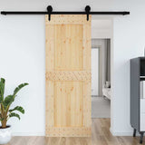 Vidaxl deur narvik 85x210 cm massief grenenhout