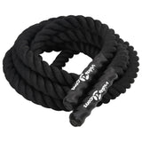 Vidaxl battle rope zwart 9 m 6,8 kg polyester