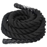 Vidaxl battle rope zwart 9 m 6,8 kg polyester