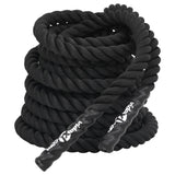 Vidaxl battle rope 12 m 9 kg polyester zwart