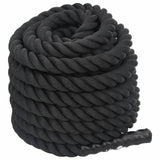 Vidaxl battle rope 12 m 9 kg polyester zwart