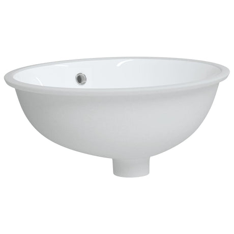 Vidaxl wastafel ovaal 43x35x19 cm keramiek wit