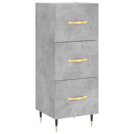 Vidaxl dressoir 34,5x34x90 cm bewerkt hout betongrijs