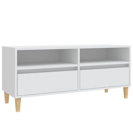 Vidaxl tv-meubel 100x34,5x44,5 cm bewerkt hout wit