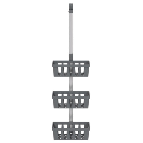 Vidaxl doucherek 30x15x(67-105) cm aluminium