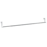 VidaXL Gordijnrails 2 st 60-105 cm aluminium wit en zilverkleurig