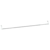 Vidaxl gordijnrails 2 st 90-135 cm aluminium wit en zilverkleurig