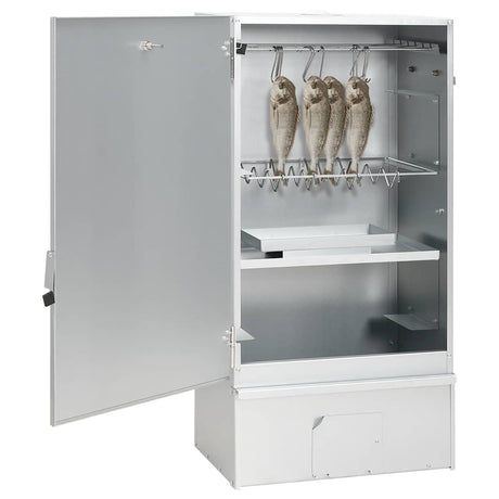 Vidaxl bbq-rookoven met houtsnippers 44,5x29x83 cm staal