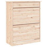 Vidaxl schoenenkast alta 77x35x96 cm massief grenenhout