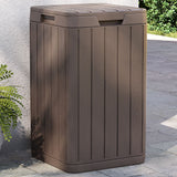Vidaxl tuinafvalbak 38x38x65 cm polypropeen bruin
