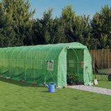 VidaXL Tuinkas met stalen frame 44 m² 22x2x2 m groen