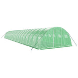 VidaXL Tuinkas met stalen frame 80 m² 20x4x2 m groen