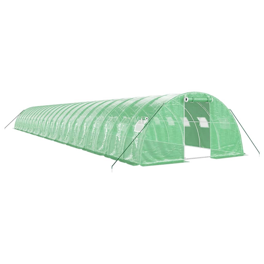 VidaXL Tuinkas met stalen frame 88 m² 22x4x2 m groen