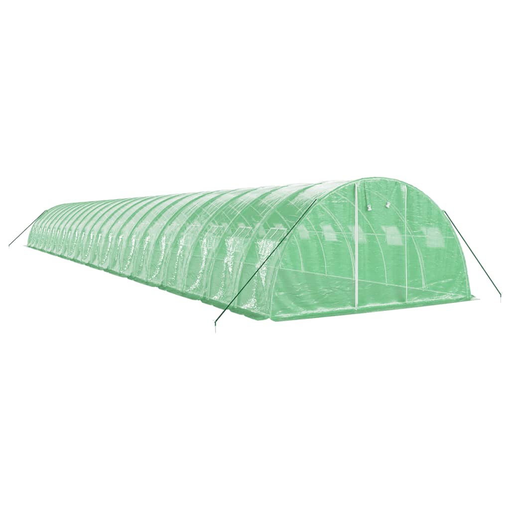 VidaXL Tuinkas met stalen frame 88 m² 22x4x2 m groen