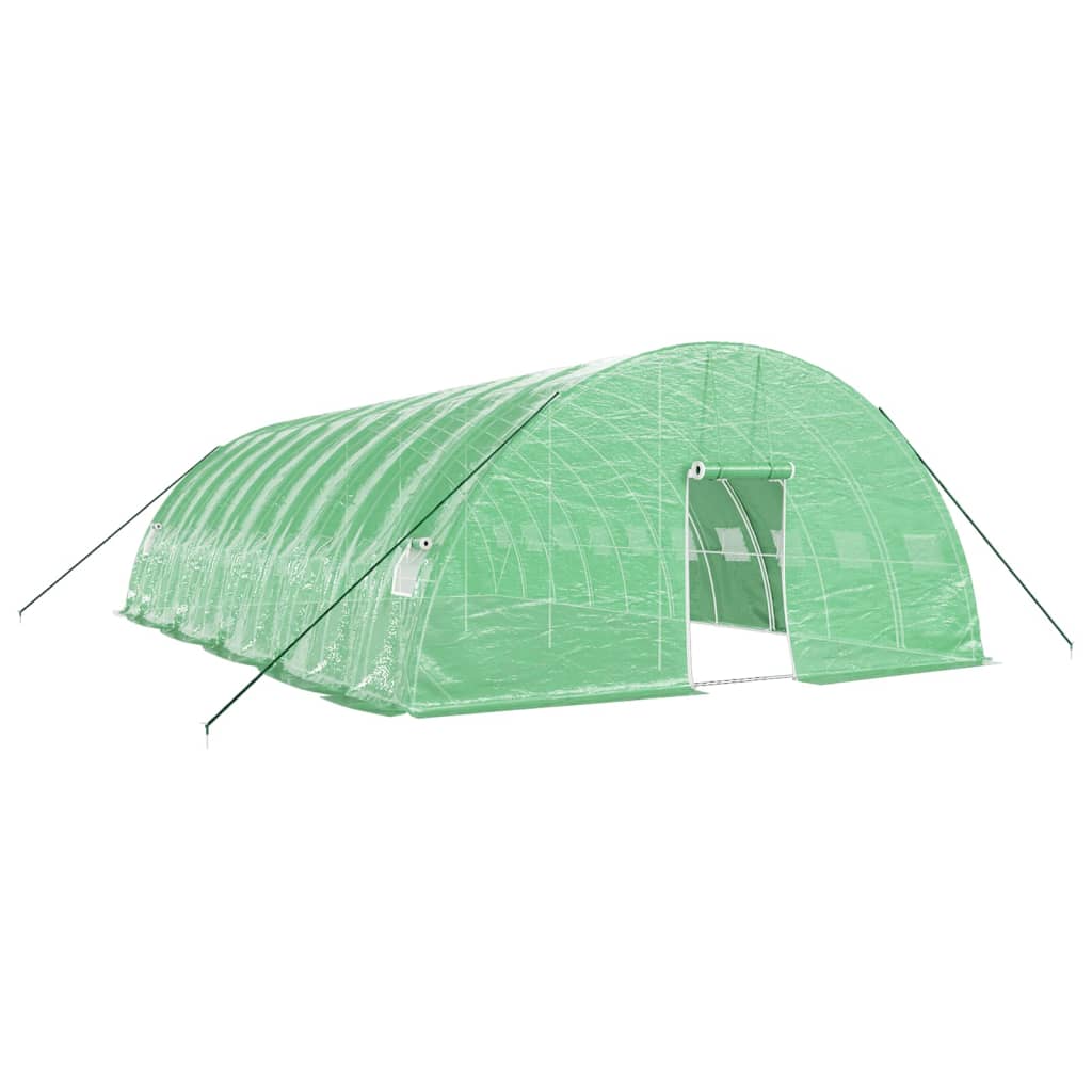 VidaXL Tuinkas met stalen frame 60 m² 10x6x2,85 m groen