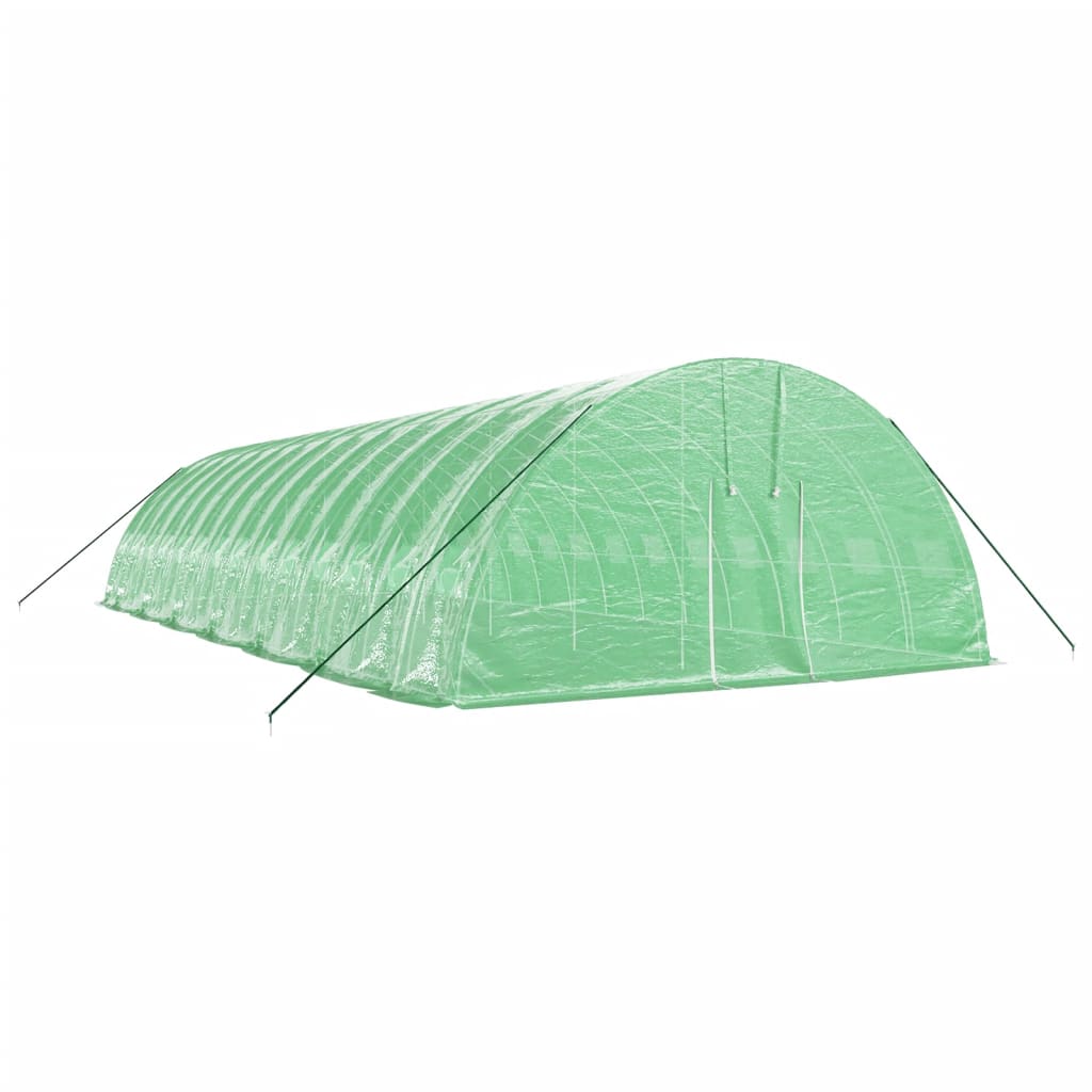 VidaXL Tuinkas met stalen frame 84 m² 14x6x2,85 m groen