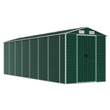 VidaXL Tuinschuur 191x640x198 cm gegalvaniseerd staal groen