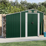 VidaXL Tuinschuur 277x93x179 cm gegalvaniseerd staal groen