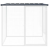 Vidaxl kippenhok met dak 103x98x90 cm gegalvaniseerd staal antraciet