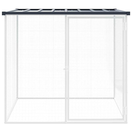 Vidaxl kippenhok met dak 103x98x90 cm gegalvaniseerd staal antraciet
