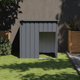Vidaxl hondenhok met dak antraciet 110x103x109 cm gegalvaniseerd staal