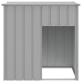 Vidaxl hondenhok met dak lichtgrijs 110x103x109 cm gegalvaniseerd staal