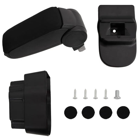 Vidaxl armsteun 12x37x(31-48) cm abs zwart