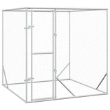 Vidaxl hondenkennel voor buiten 2x2x2 m gegalvaniseerd staal zilver