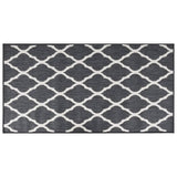 Vidaxl buitenkleed omkeerbaar 80x150 cm grijs en wit