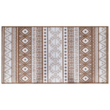 Vidaxl buitenkleed omkeerbaar 80x150 cm bruin en wit