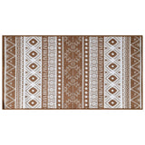 Vidaxl buitenkleed omkeerbaar 80x150 cm bruin en wit