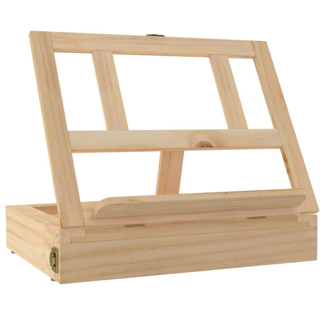 Vidaxl tafelezel met lade 33,5x25,5x7 cm massief grenenhout