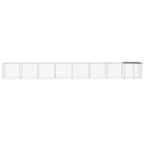 VidaXL Kippenhok met dak 803x98x90 cm gegalvaniseerd staal antraciet