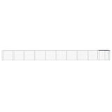 VidaXL Kippenhok met dak 1003x98x90 cm gegalvaniseerd staal antraciet