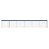 VidaXL Kippenhok met dak 603x98x90 cm gegalvaniseerd staal antraciet