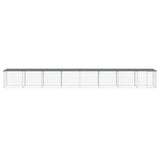 VidaXL Kippenhok met dak 803x98x90 cm gegalvaniseerd staal antraciet