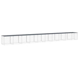 VidaXL Kippenhok met dak 1003x98x90 cm gegalvaniseerd staal antraciet