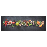 Vidaxl keukenmat wasbaar kruidenprint 60x180 cm fluweel