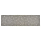 Vidaxl keukenmat wasbaar geruit 45x150 cm fluweel