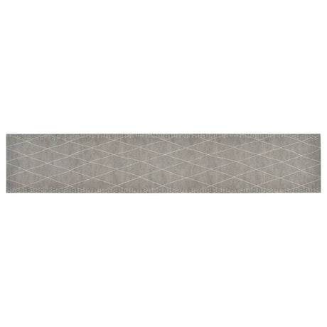 Vidaxl keukenmat wasbaar geruit 60x300 cm fluweel