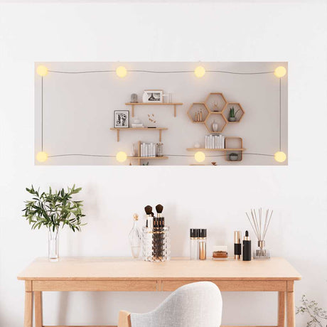Vidaxl wandspiegel met led's rechthoekig 40x100 cm glas
