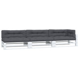 Vidaxl palletkussens 7 st stof antracietkleurig