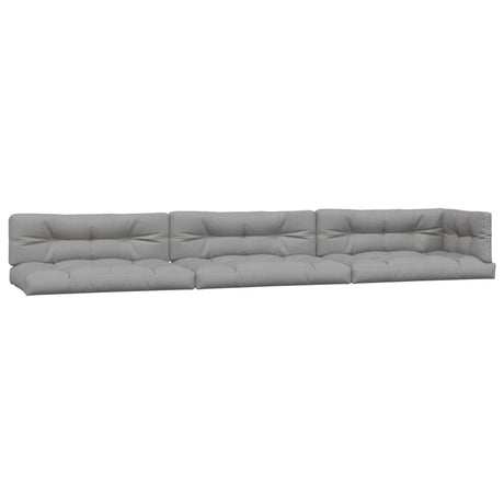 Vidaxl palletkussens 7 st stof grijs